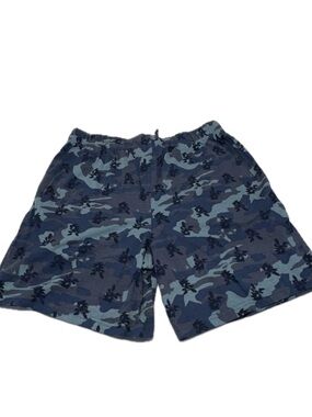 Sonic The Hedgehog Camo Lounge Shorts Blue Grey Size Medium
